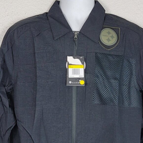 Nike Pittsburgh Steelers NFL Football Salute To Service Full Zip-Up Jacket Mens - Picture 2 of 11